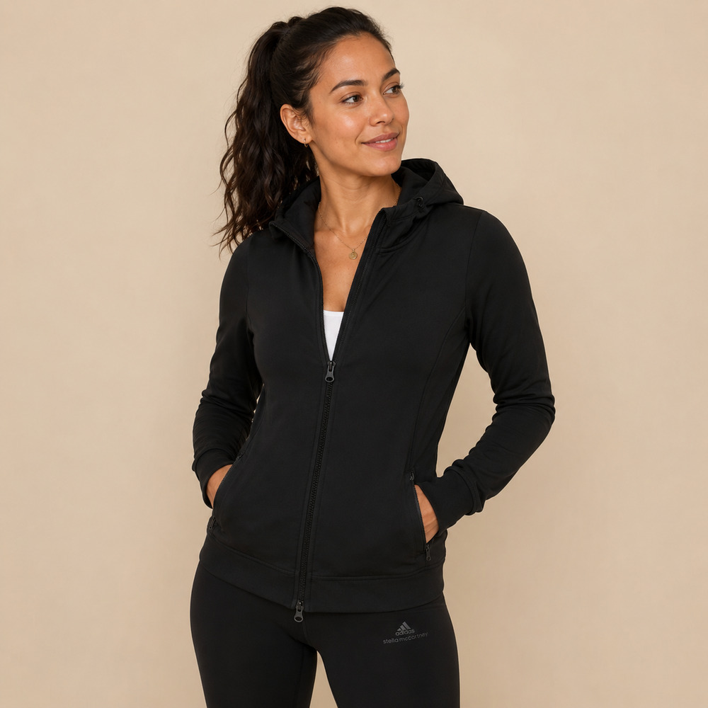 adidas by Stella McCartney Performance Hooded Track Jacket Black Small